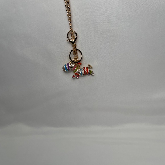 Fabulous rhinestone articulating tail stripe zebra horse pony crystal bag charm - Picture 4 of 6